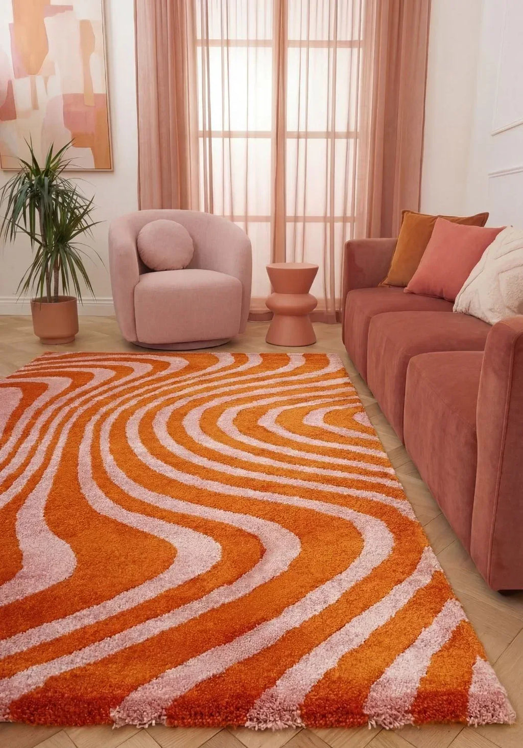 9260_orange_pink_living_room - Bobobiy