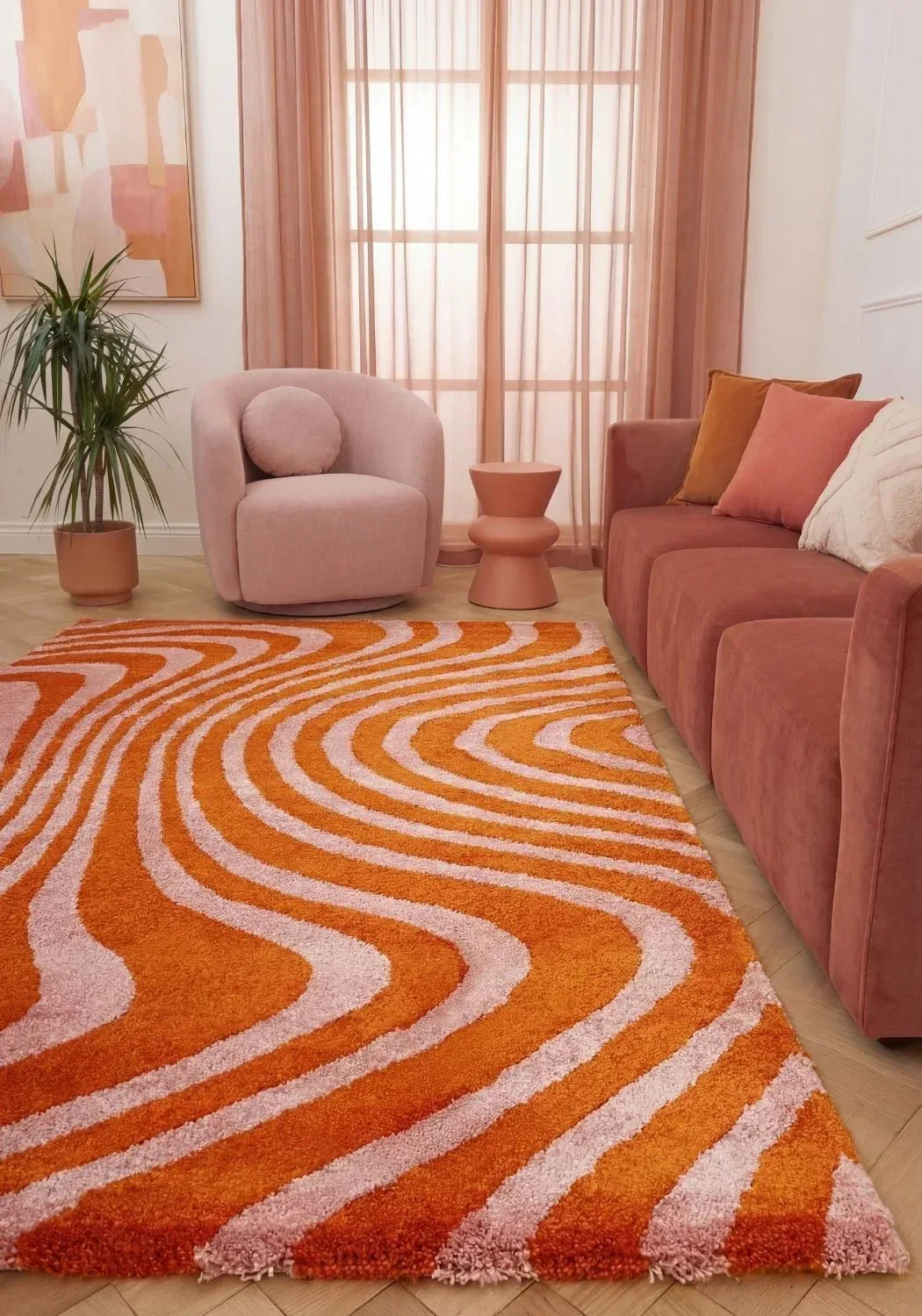 9260_orange_pink_living_room - Bobobiy