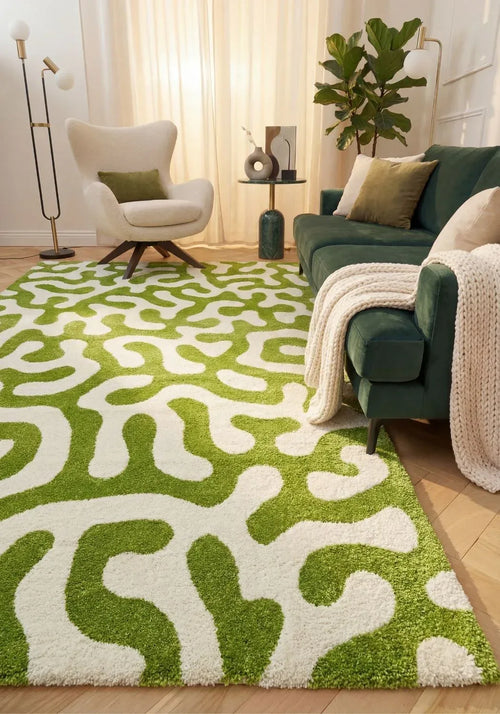 9330_abstract_green_white_living_room - Bobobiy