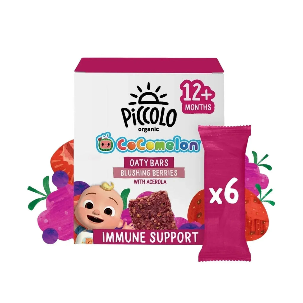 Piccolo Organic Blushing Berries Oaty Bar 12+ months 138g (6x23g) - Bobobiy