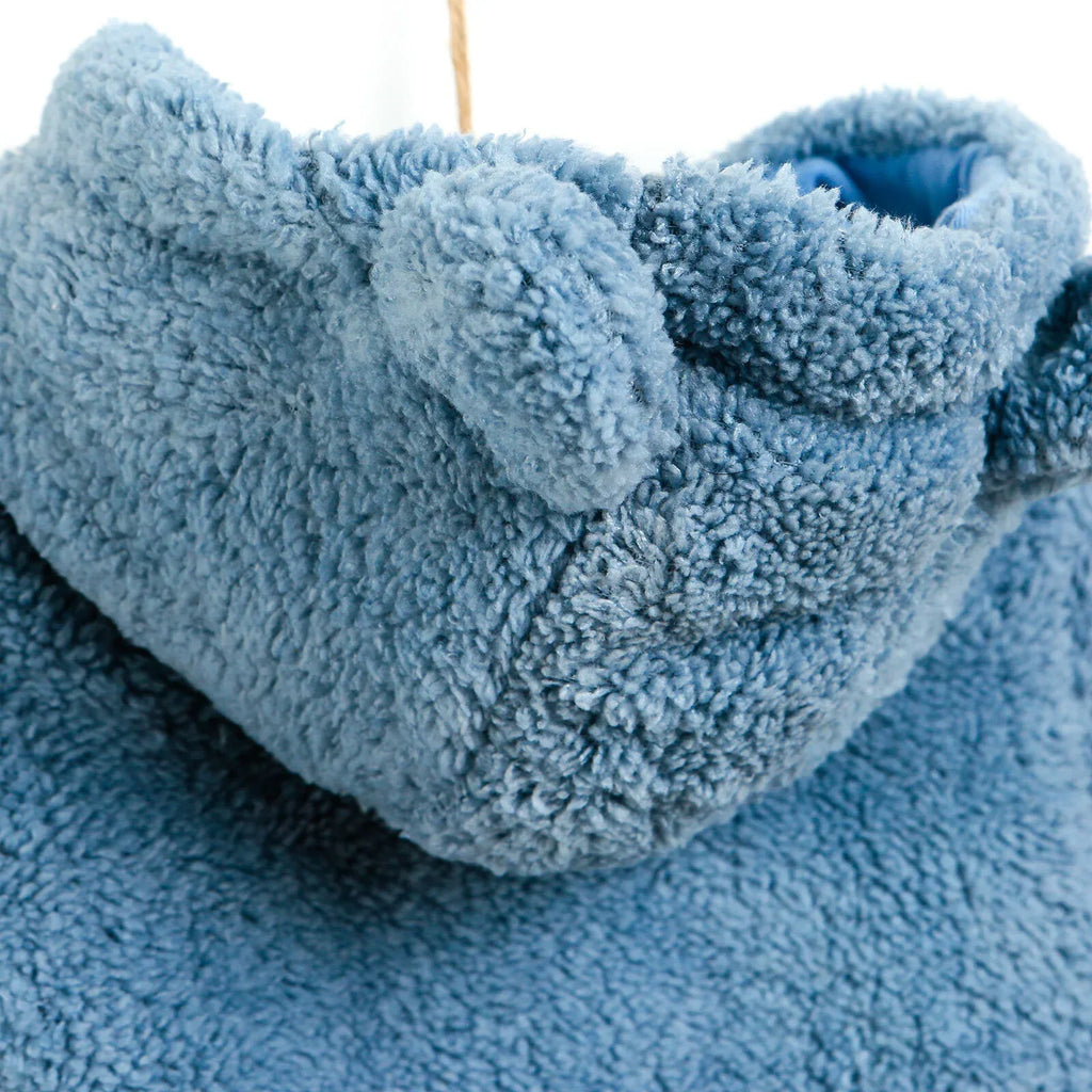 Cassiope Newborn Welsoft Footed Jumpsuit - Blue - Bobobiy