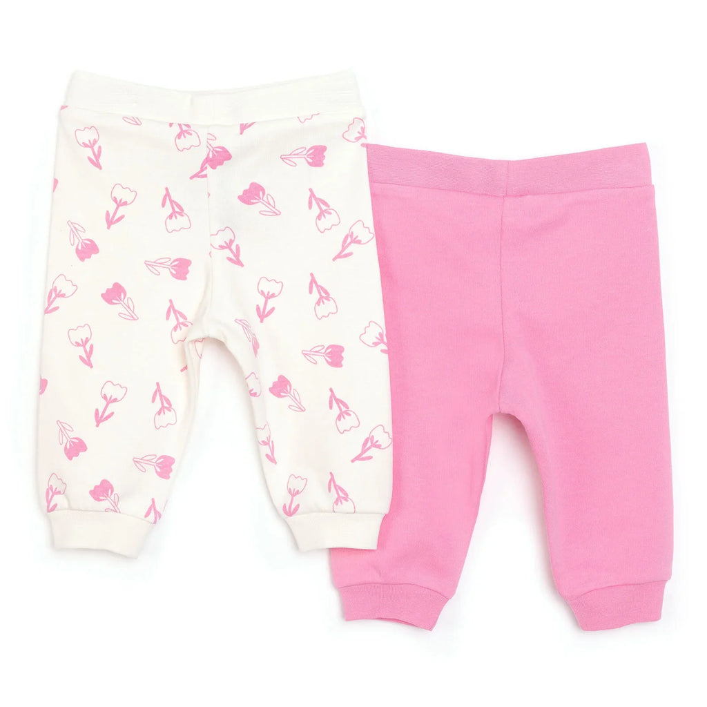 HelloBaby Basic Girl Joggers 2 pcs - Fuchsia
