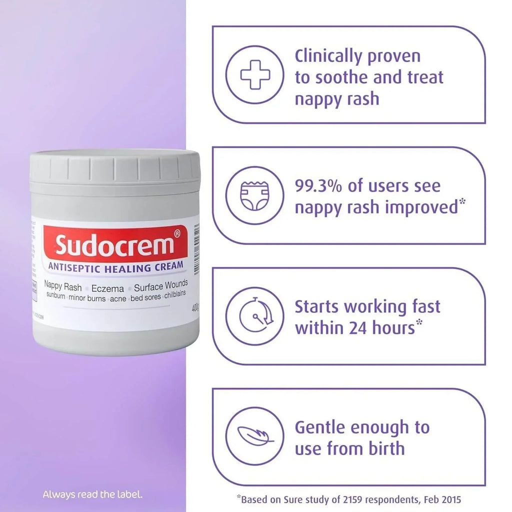 Sudocrem Antiseptic Healing Cream 400g - Bobobiy