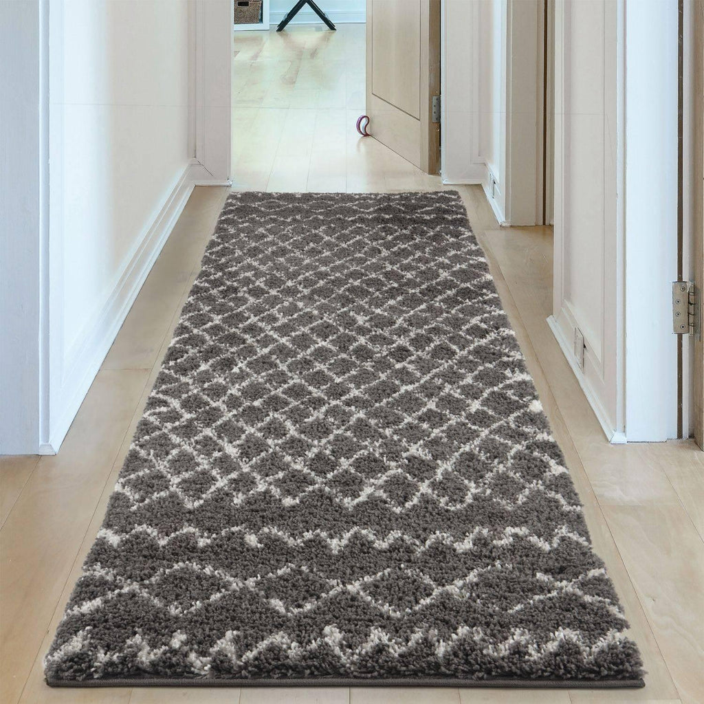 940MoroccanDarkGreyShaggyRug-19 - Bobobiy