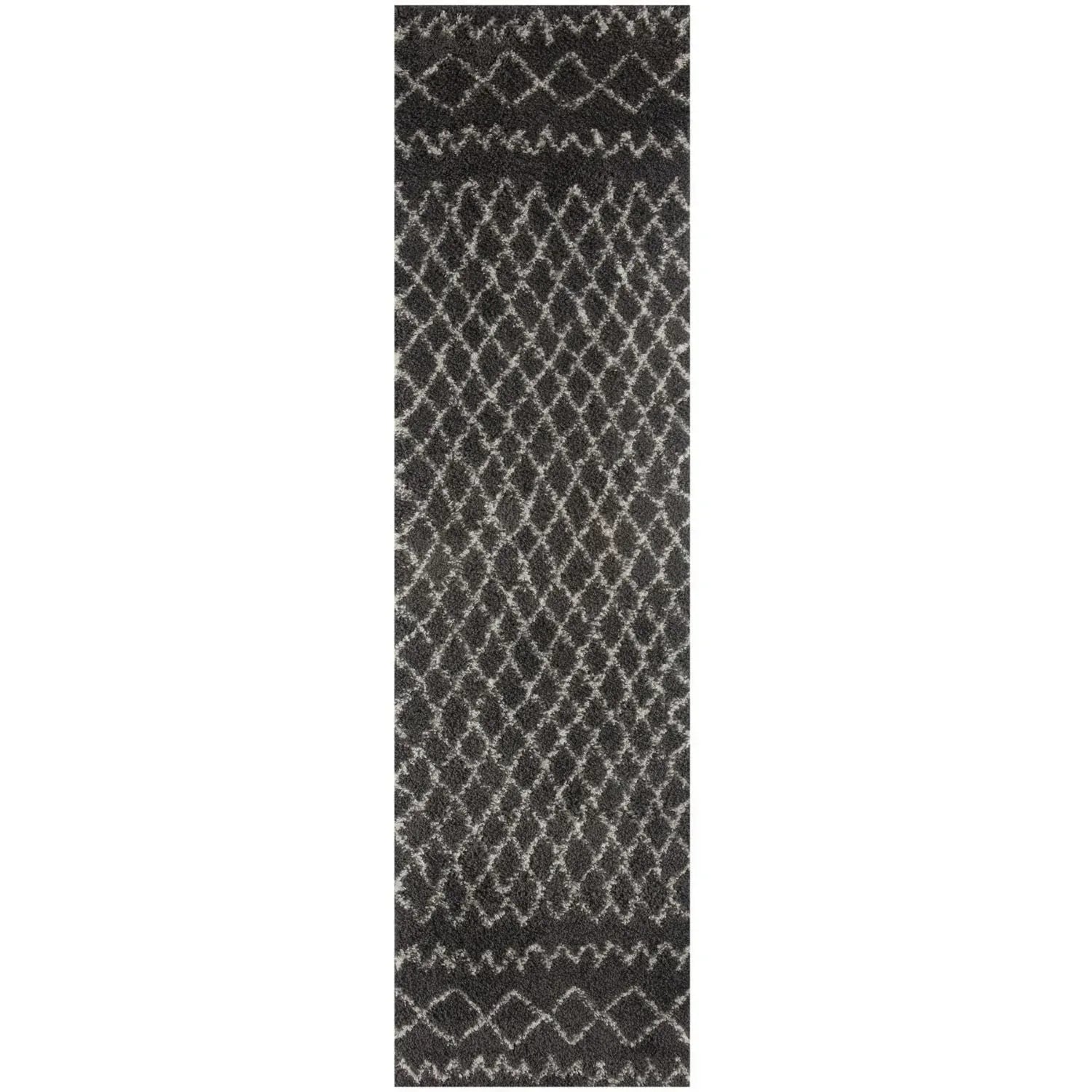 940MoroccanDarkGreyShaggyRug-4 - Bobobiy