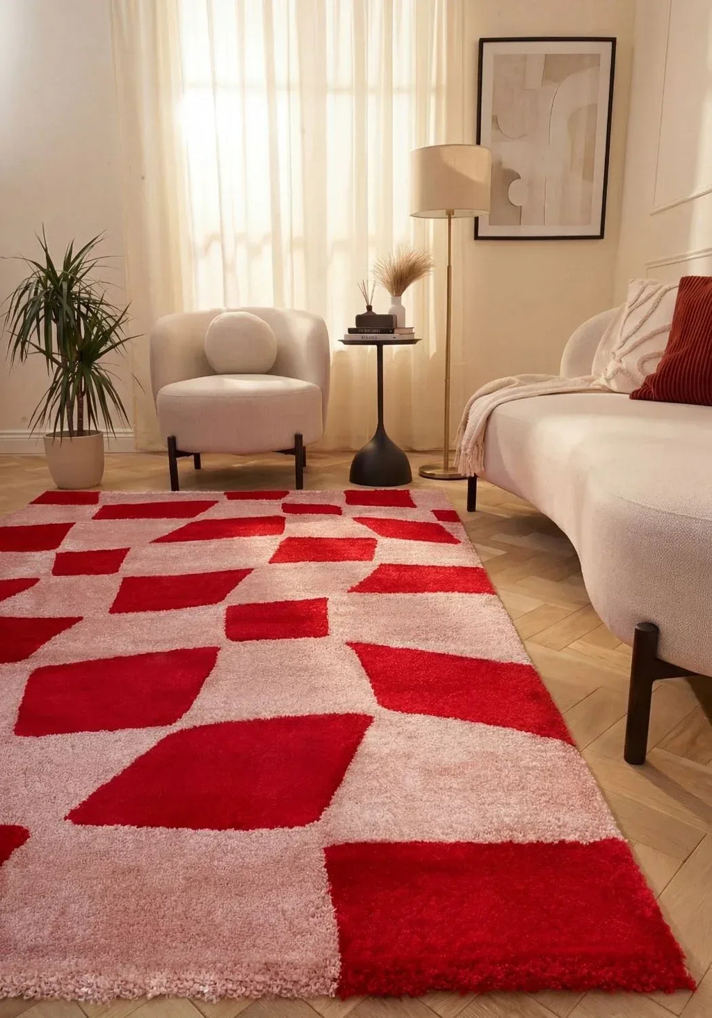 9410_abstract_red_pink_living_room - Bobobiy