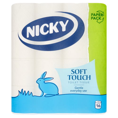 5 x Nicky Soft Touch Toilet Tissue 16 Rolls