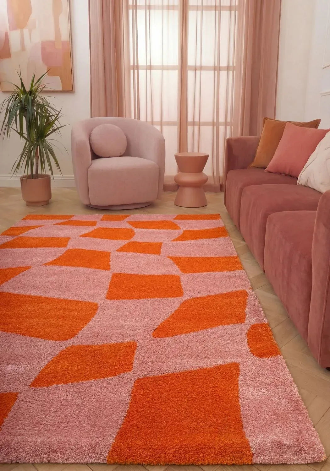 9460_orange_pink_living_area - Bobobiy