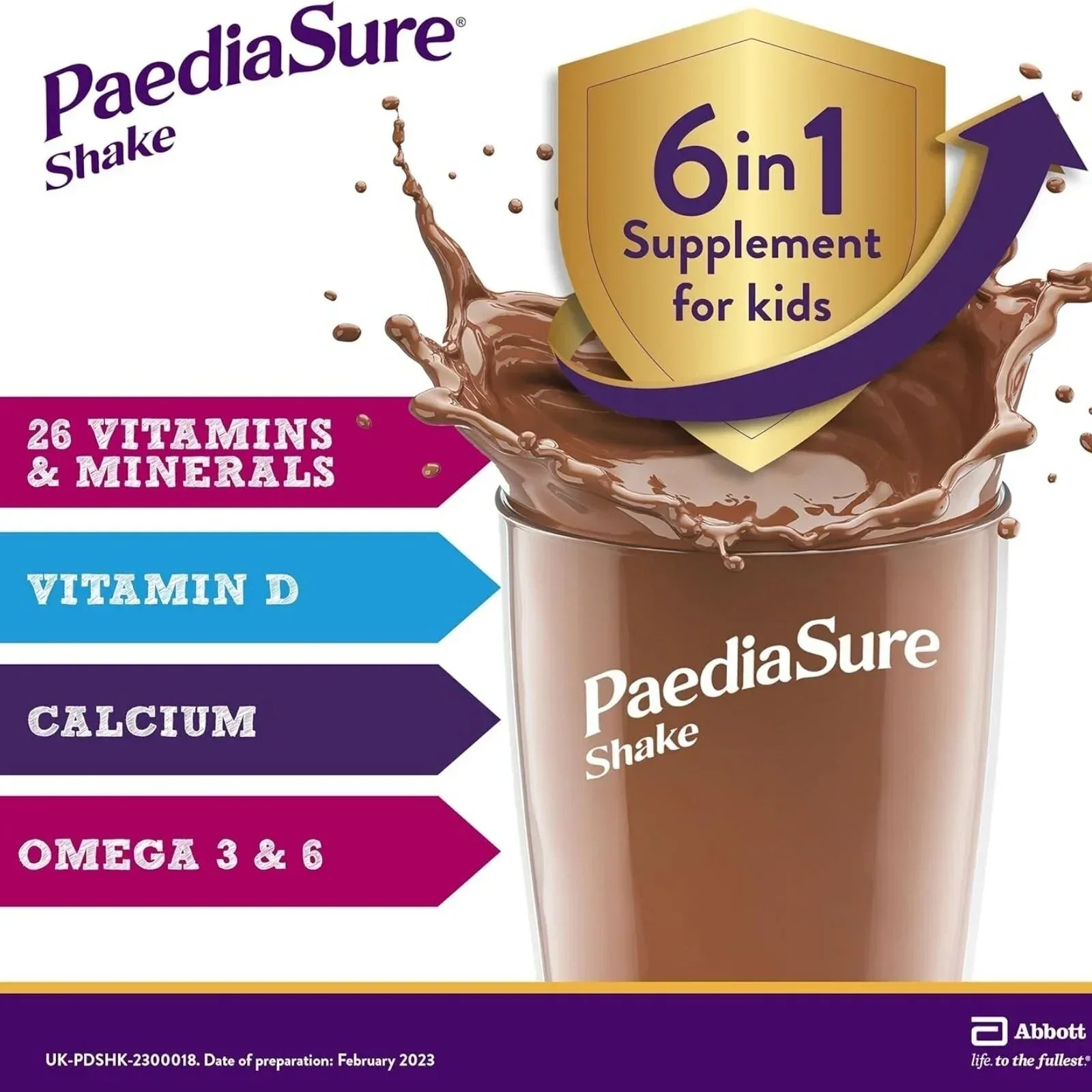 PaediaSure Shake Chocolate Flavoured 800ml (4x200ml) - Bobobiy