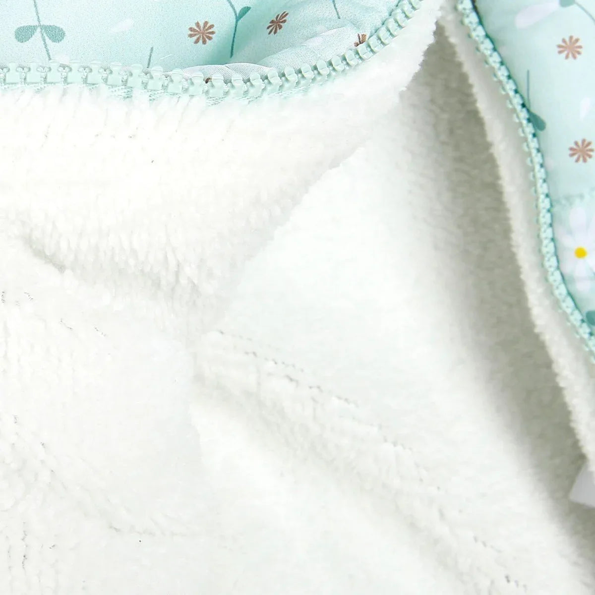 BabyZ Winter Girl Daisy Inflatable Vest - Light Green - Bobobiy