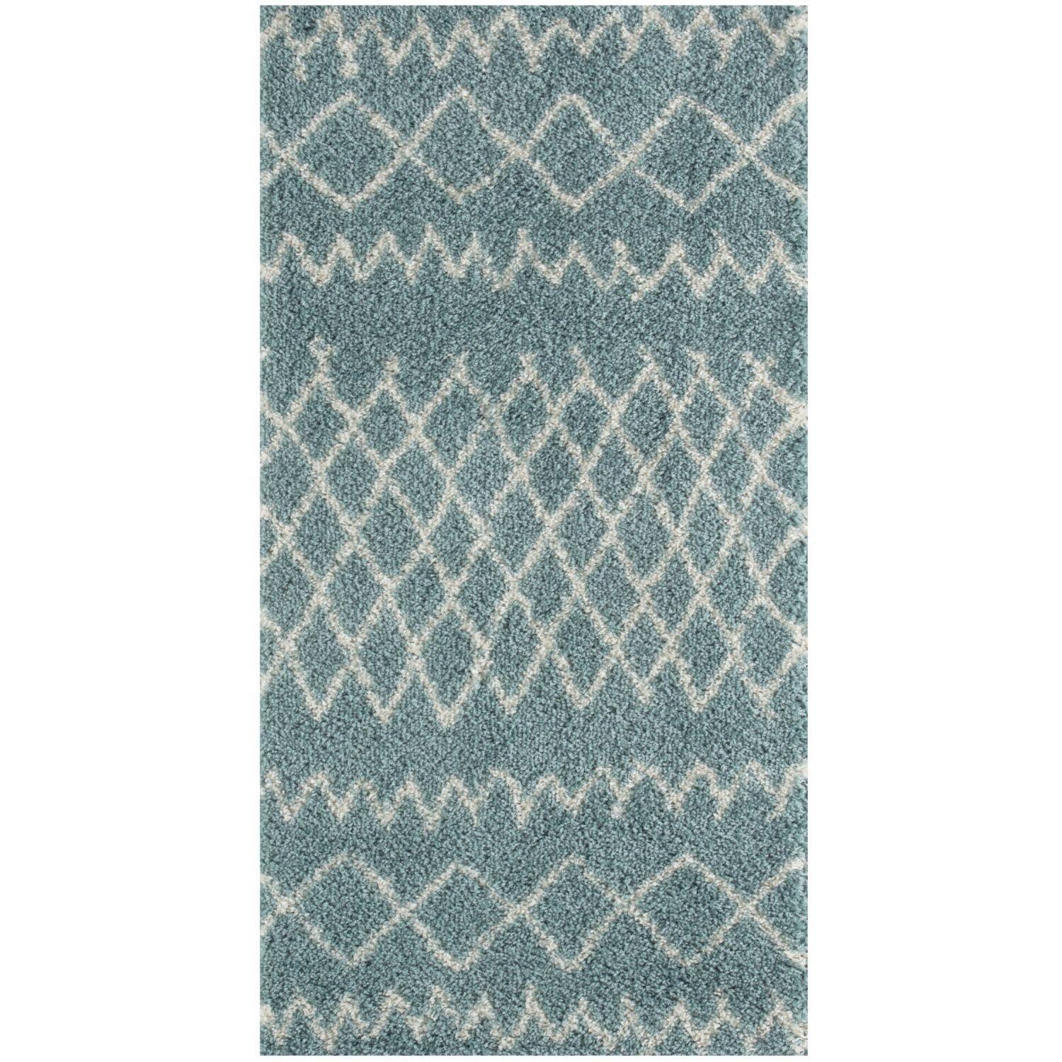 950MoroccanDuckEggBlueShaggyRug-1 - Bobobiy