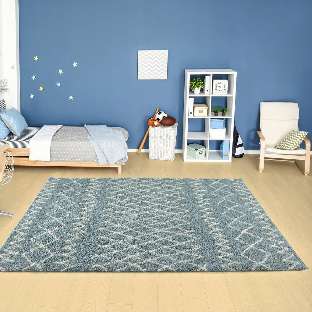 950MoroccanDuckEggBlueShaggyRug-15 - Bobobiy