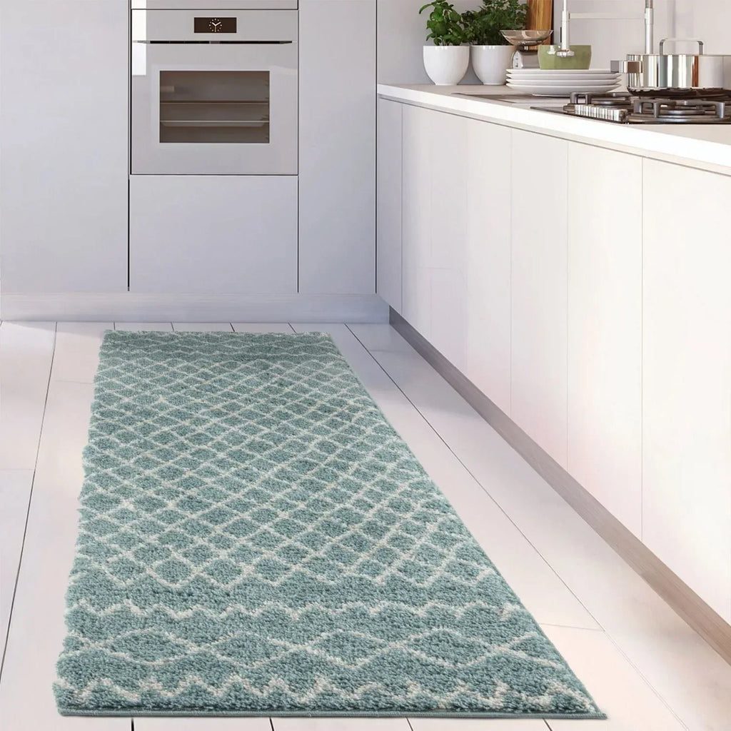 950MoroccanDuckEggBlueShaggyRug-20 - Bobobiy