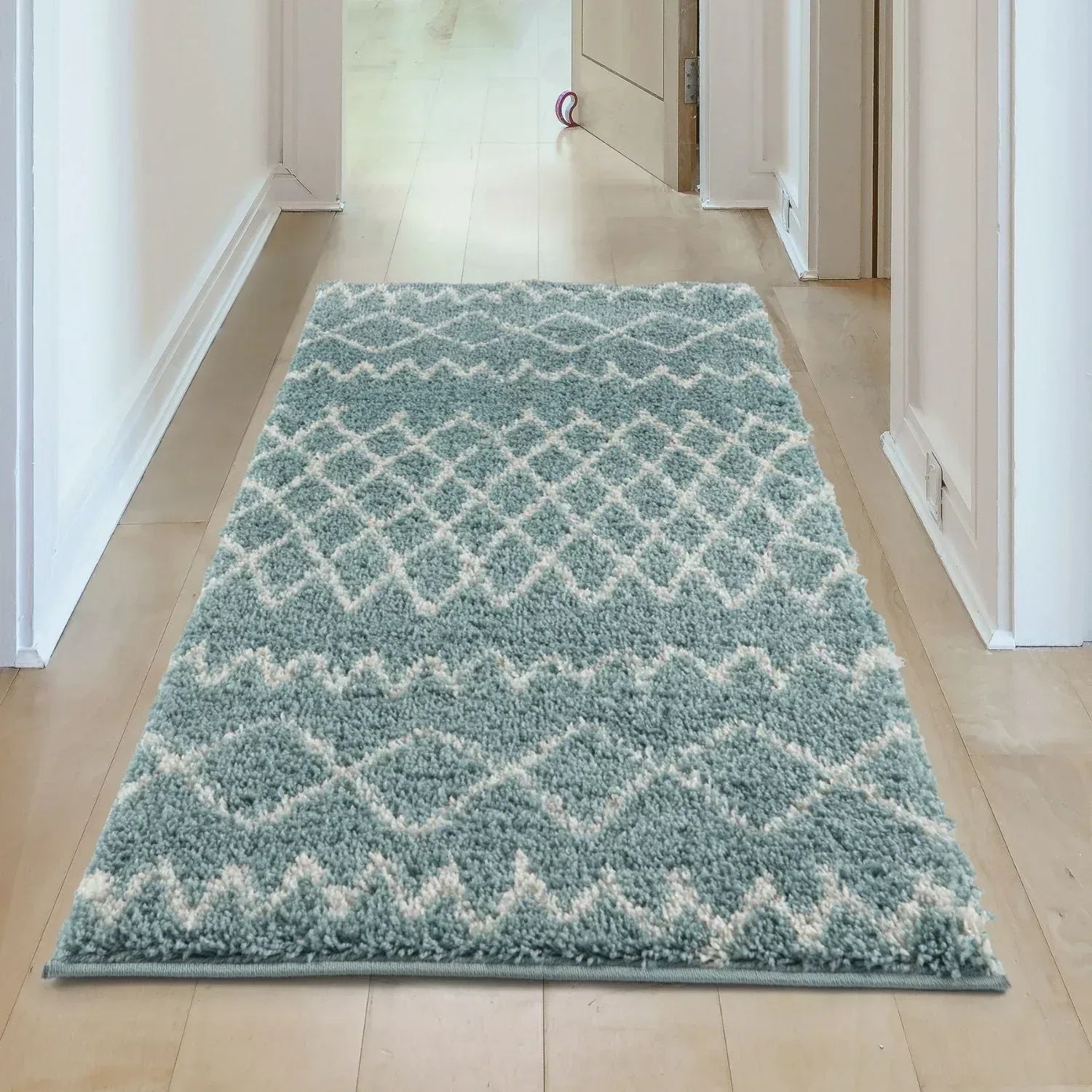 950MoroccanDuckEggBlueShaggyRug-22 - Bobobiy