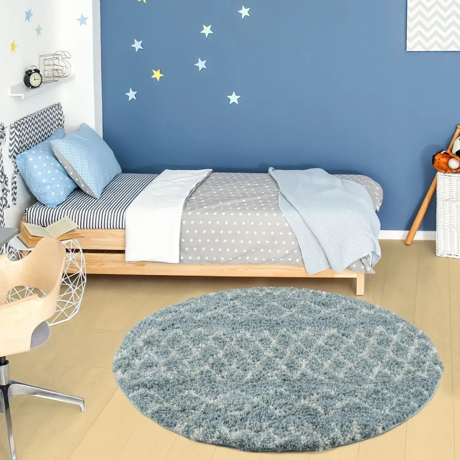 950MoroccanDuckEggBlueShaggyRug-27 - Bobobiy