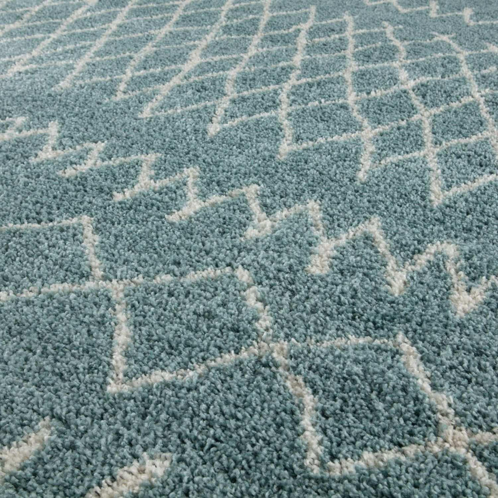 950MoroccanDuckEggBlueShaggyRug-5 - Bobobiy