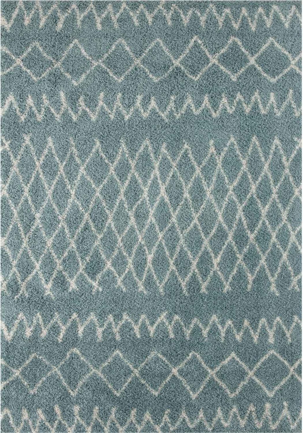 950MoroccanDuckEggBlueShaggyRug - Bobobiy