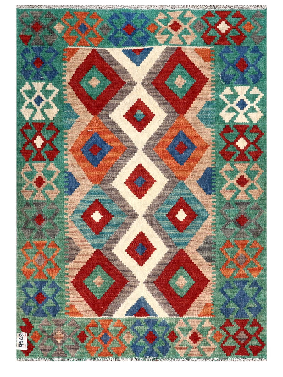 Maimana Afghanistan Kilim Rug - 124 x 87 cm - Handmade