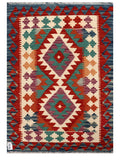 Maimana Afghanistan Kilim Rug - 115 x 81 cm - Handmade