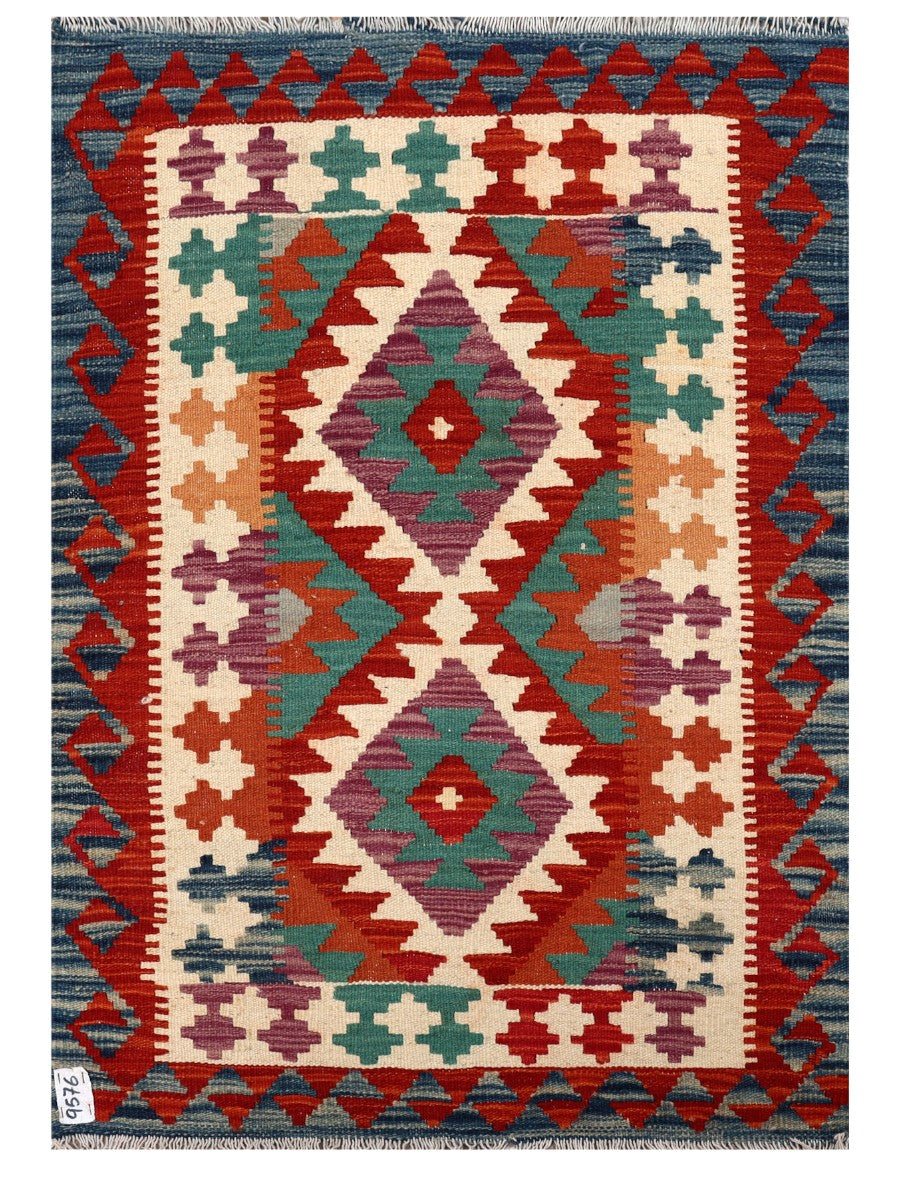 Maimana Afghanistan Kilim Rug - 115 x 81 cm - Handmade