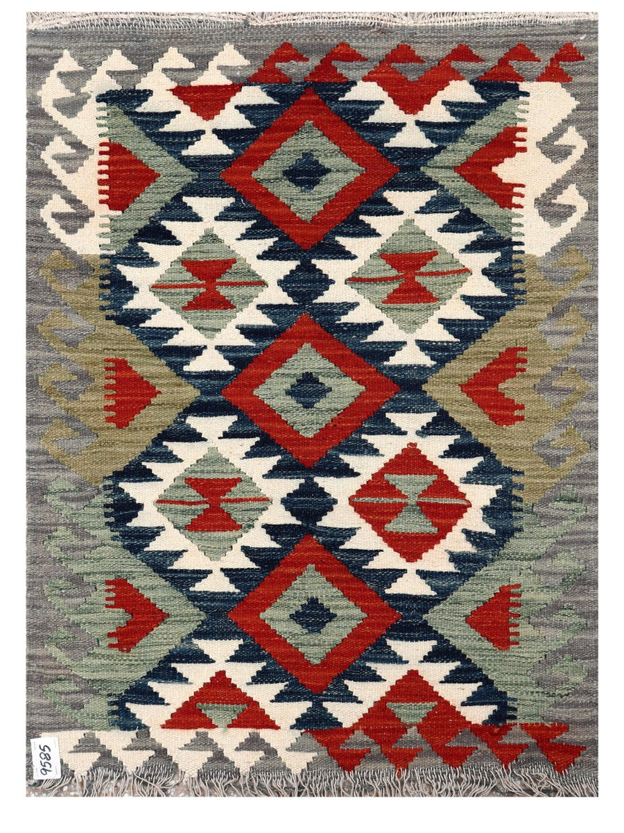 Maimana Afghanistan Kilim Rug - 111 x 81 cm - Handmade