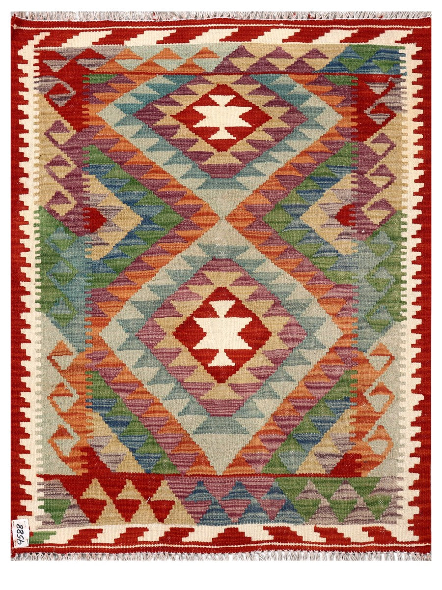 Maimana Afghanistan Kilim Rug - 120 x 92 cm - Handmade