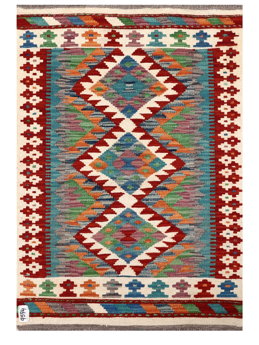 Maimana Afghanistan Kilim Rug - 117 x 81 cm - Handmade