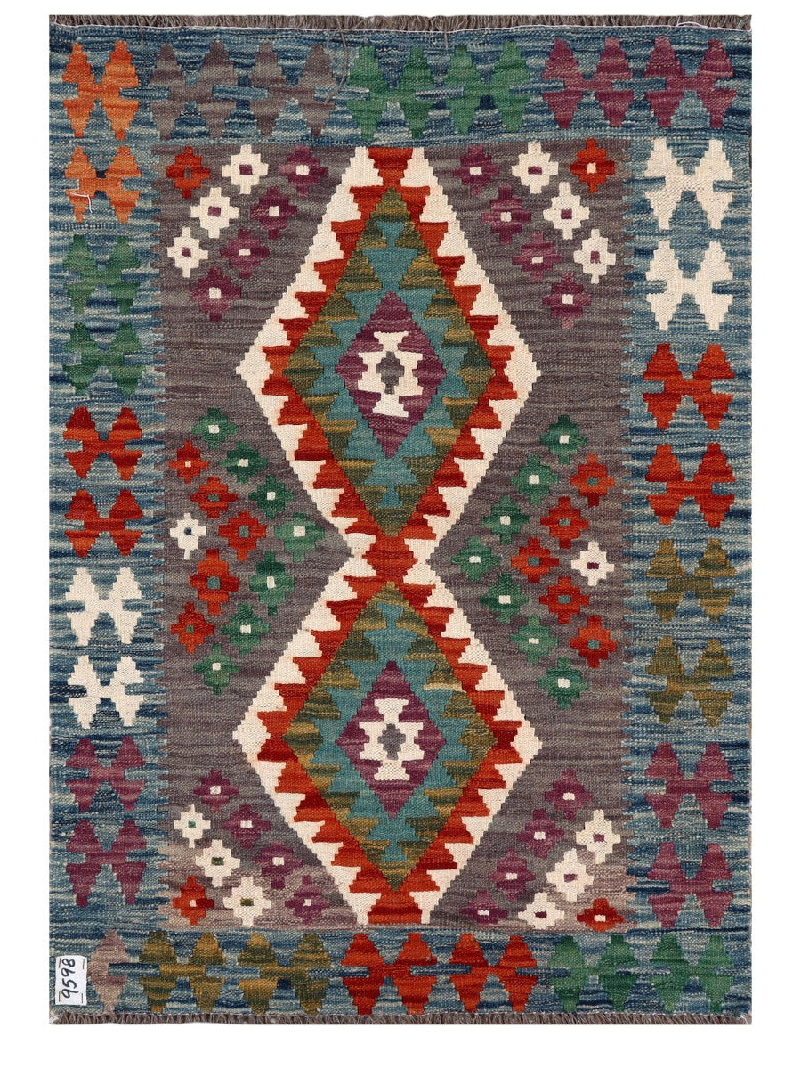 Maimana Afghanistan Kilim Rug - 122 x 85 cm - Handmade
