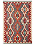 Maimana Afghanistan Kilim Rug - 128 x 89 cm - Handmade