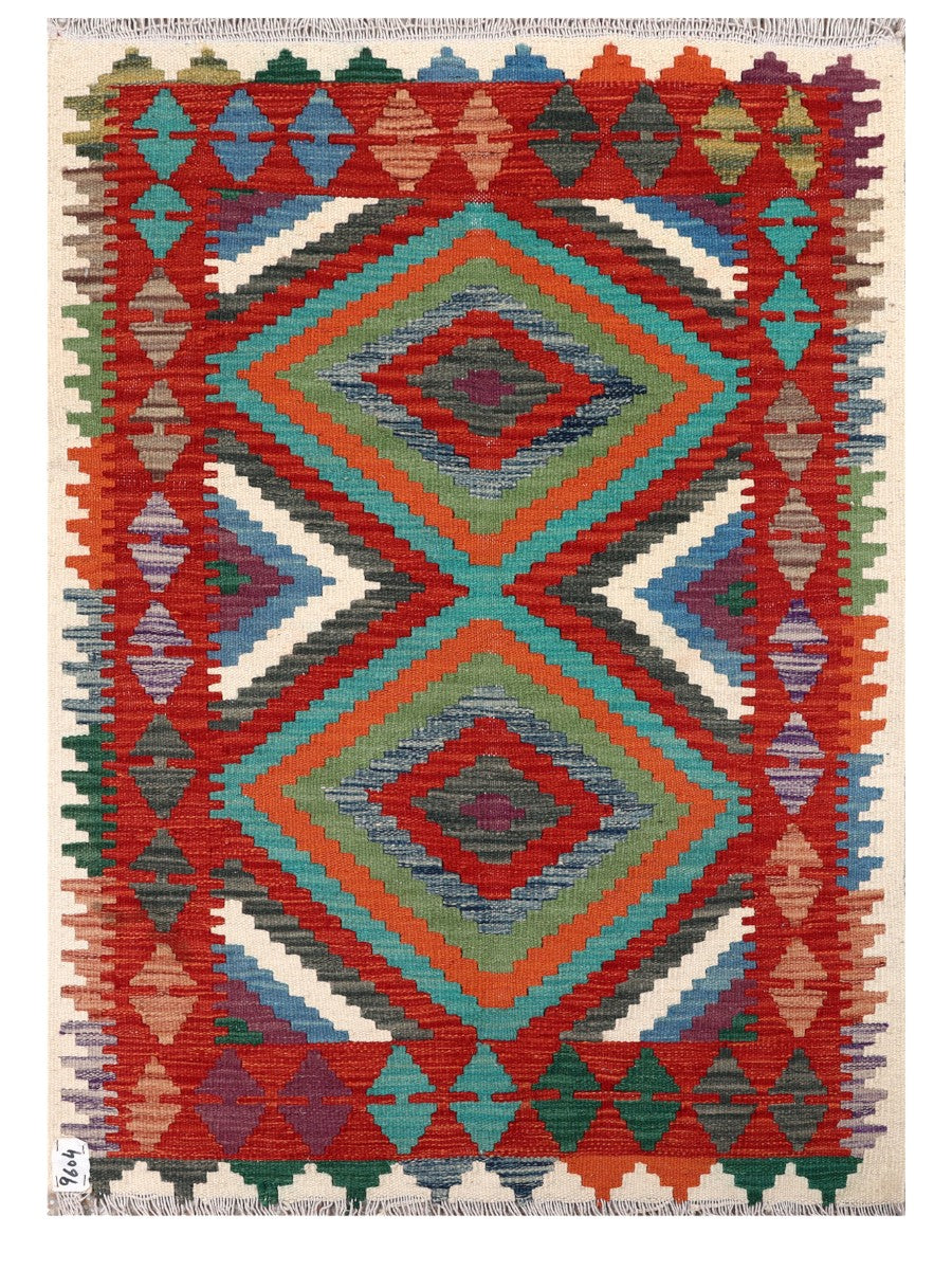 Maimana Afghanistan Kilim Rug - 120 x 86 cm - Handmade