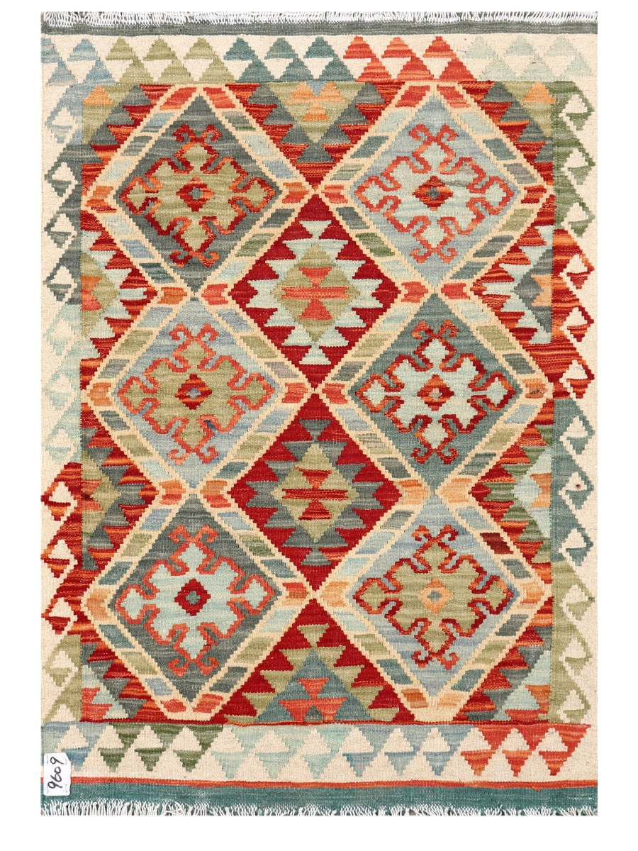 Maimana Afghanistan Kilim Rug - 117 x 81 cm - Handmade