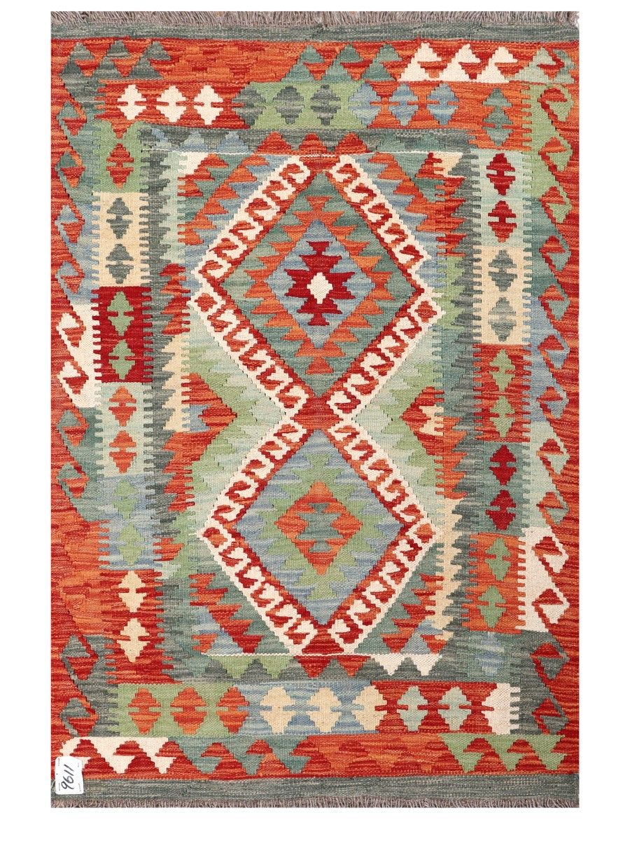 Maimana Afghanistan Kilim Rug - 122 x 81 cm - Handmade
