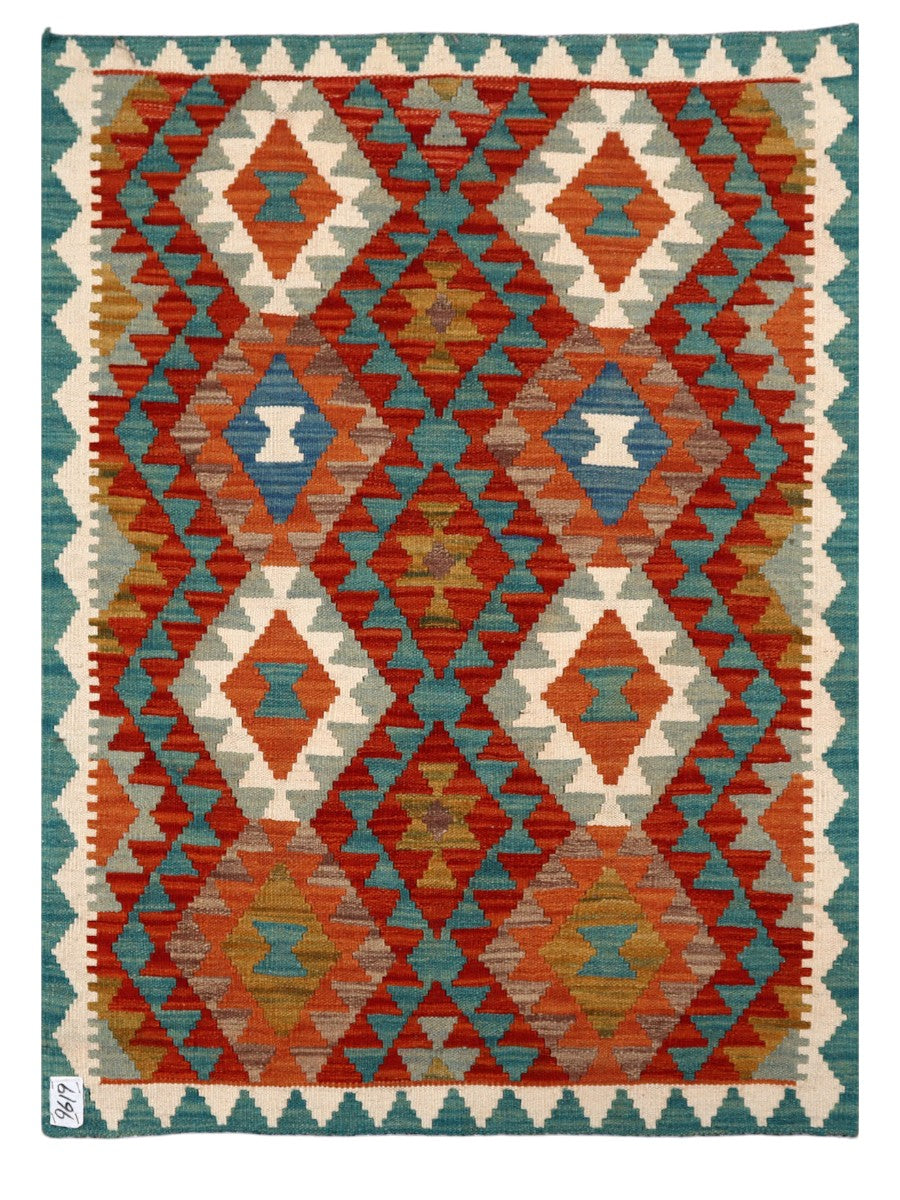 Maimana Afghanistan Kilim Rug - 119 x 86 cm - Handmade