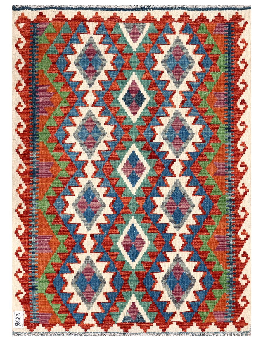 Maimana Afghanistan Kilim Rug - 123 x 89 cm - Handmade