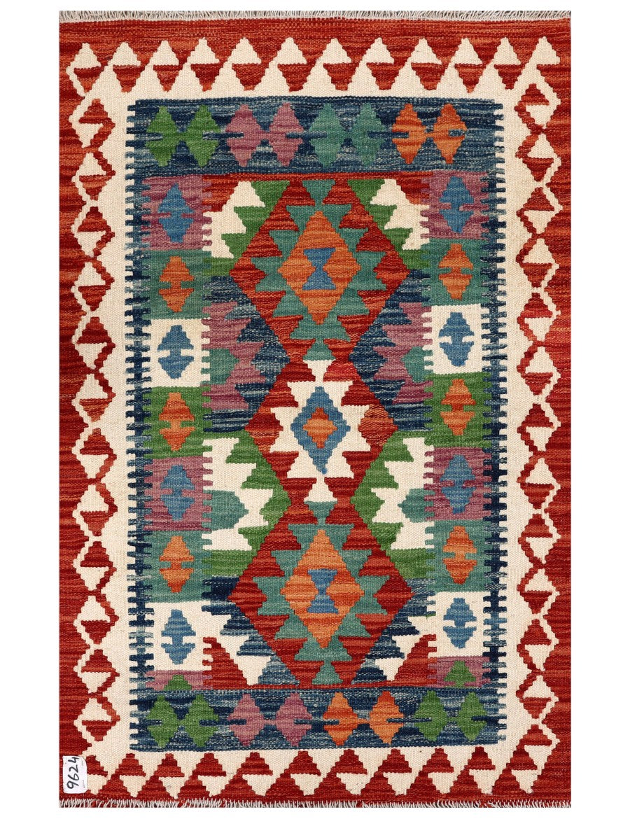 Maimana Afghanistan Kilim Rug - 123 x 79 cm - Handmade