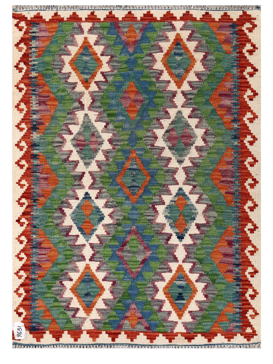 Maimana Afghanistan Kilim Rug - 120 x 87 cm - Handmade