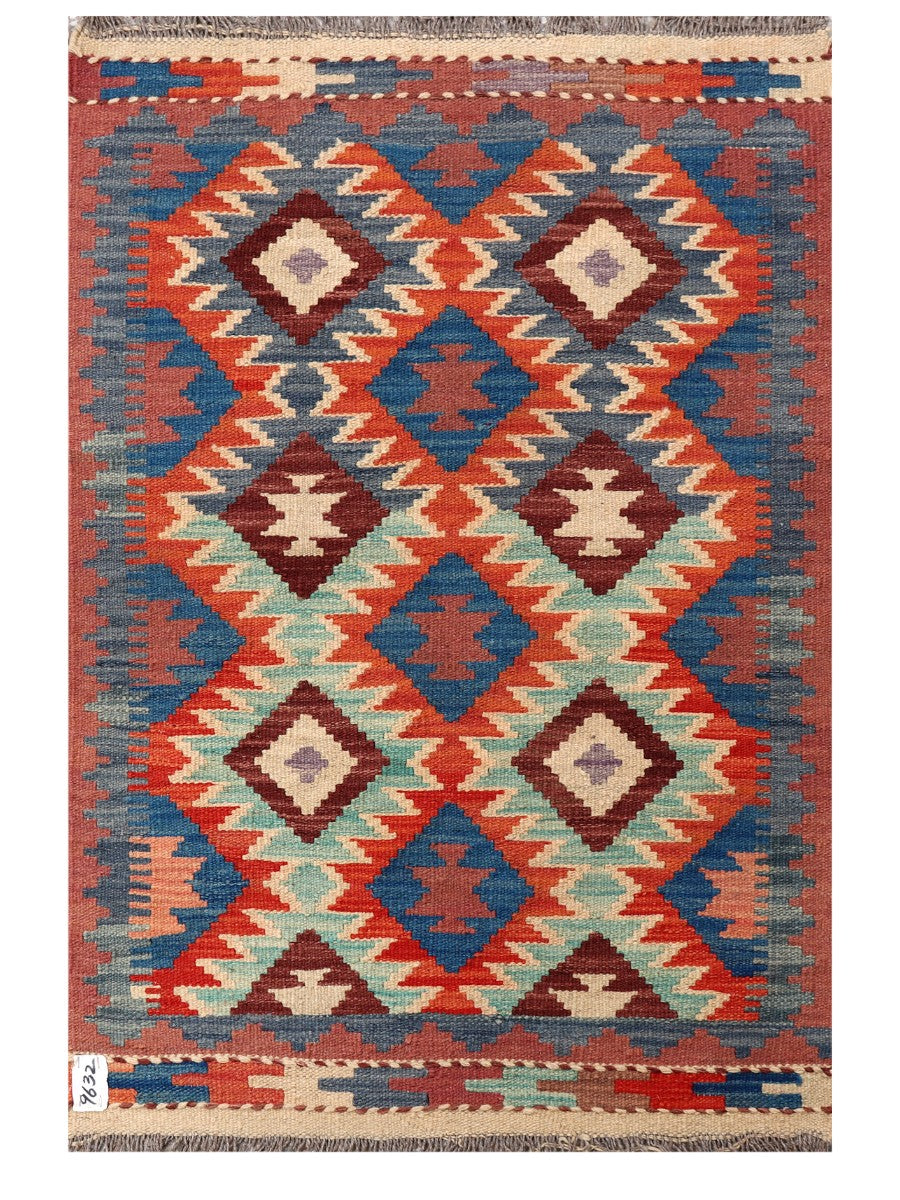 Maimana Afghanistan Kilim Rug - 122 x 82 cm - Handmade