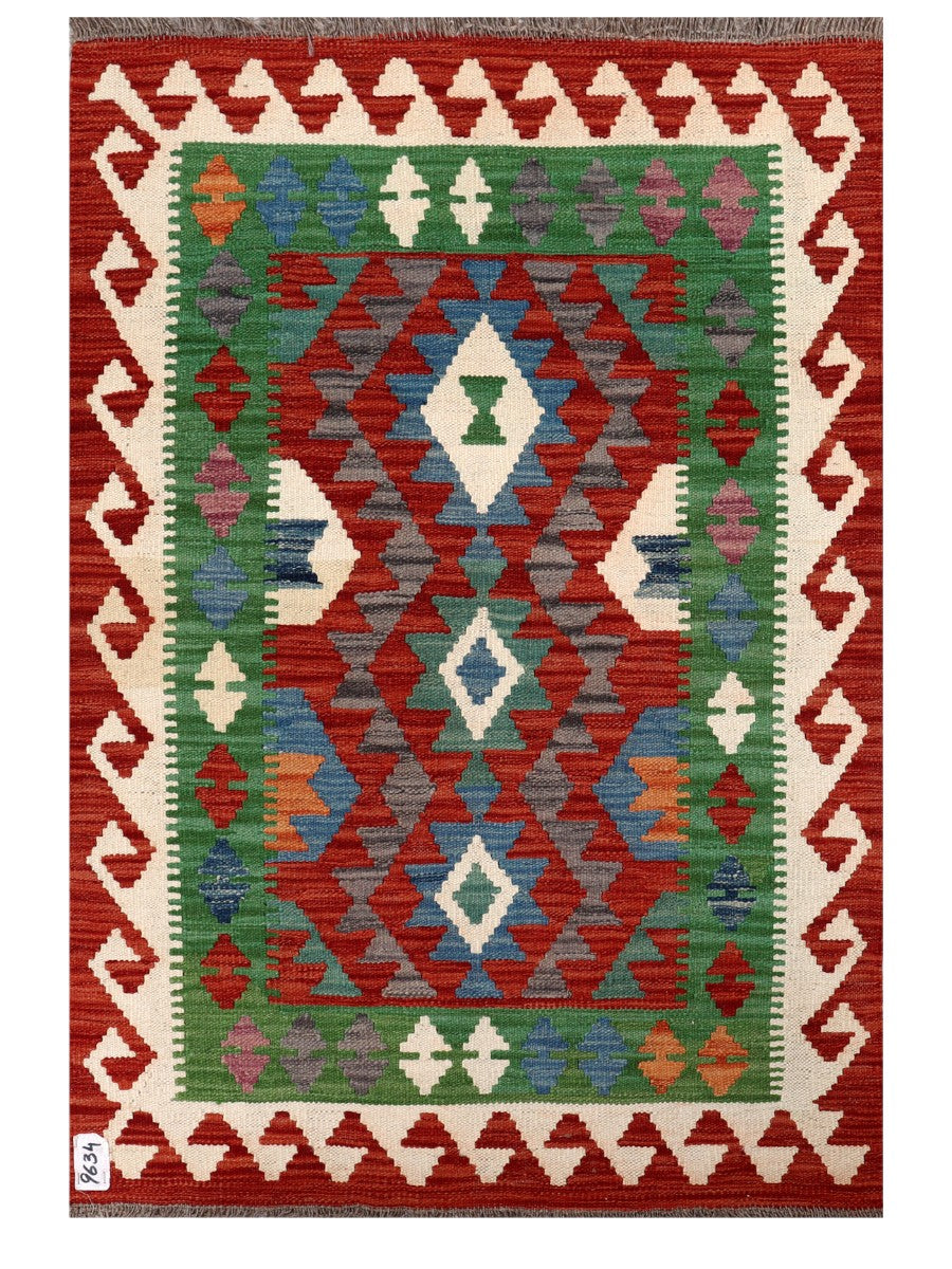 Maimana Afghanistan Kilim Rug - 121 x 82 cm - Handmade