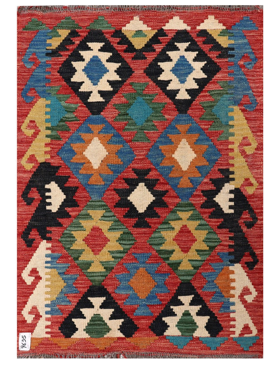 Maimana Afghanistan Kilim Rug - 116 x 81 cm - Handmade