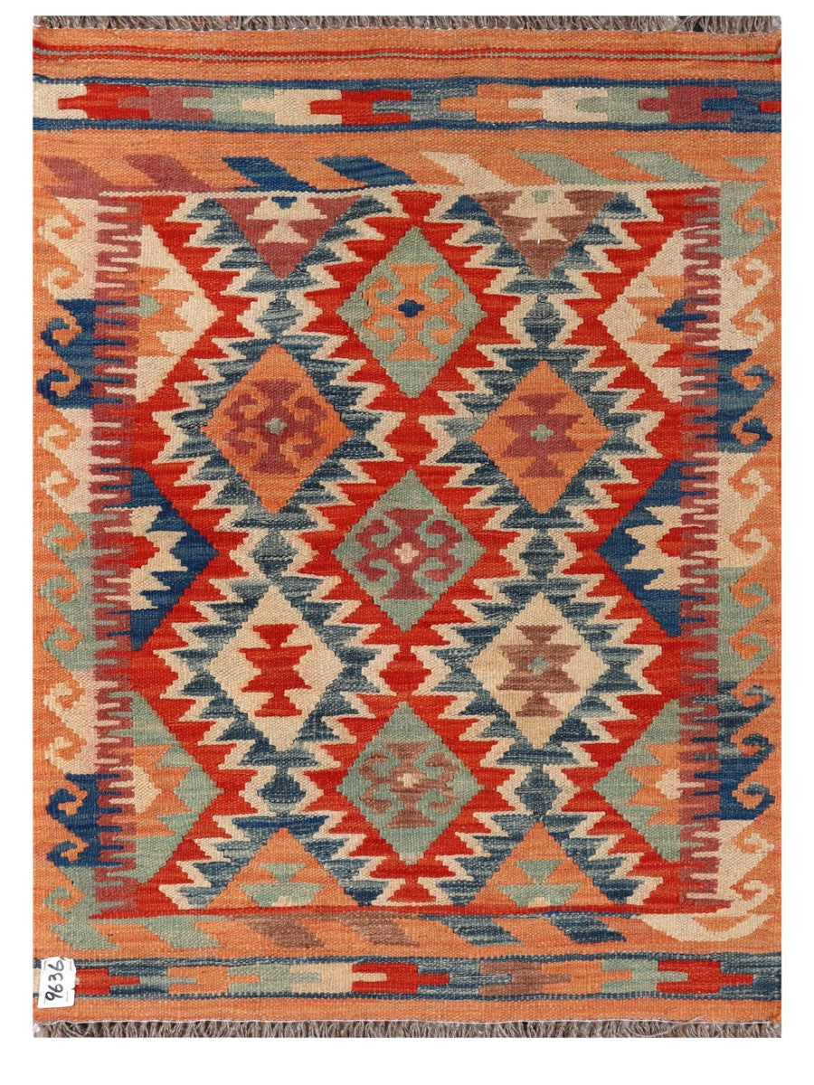Maimana Afghanistan Kilim Rug - 116 x 82 cm - Handmade