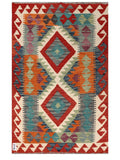 Maimana Afghanistan Kilim Rug - 126 x 80 cm - Handmade
