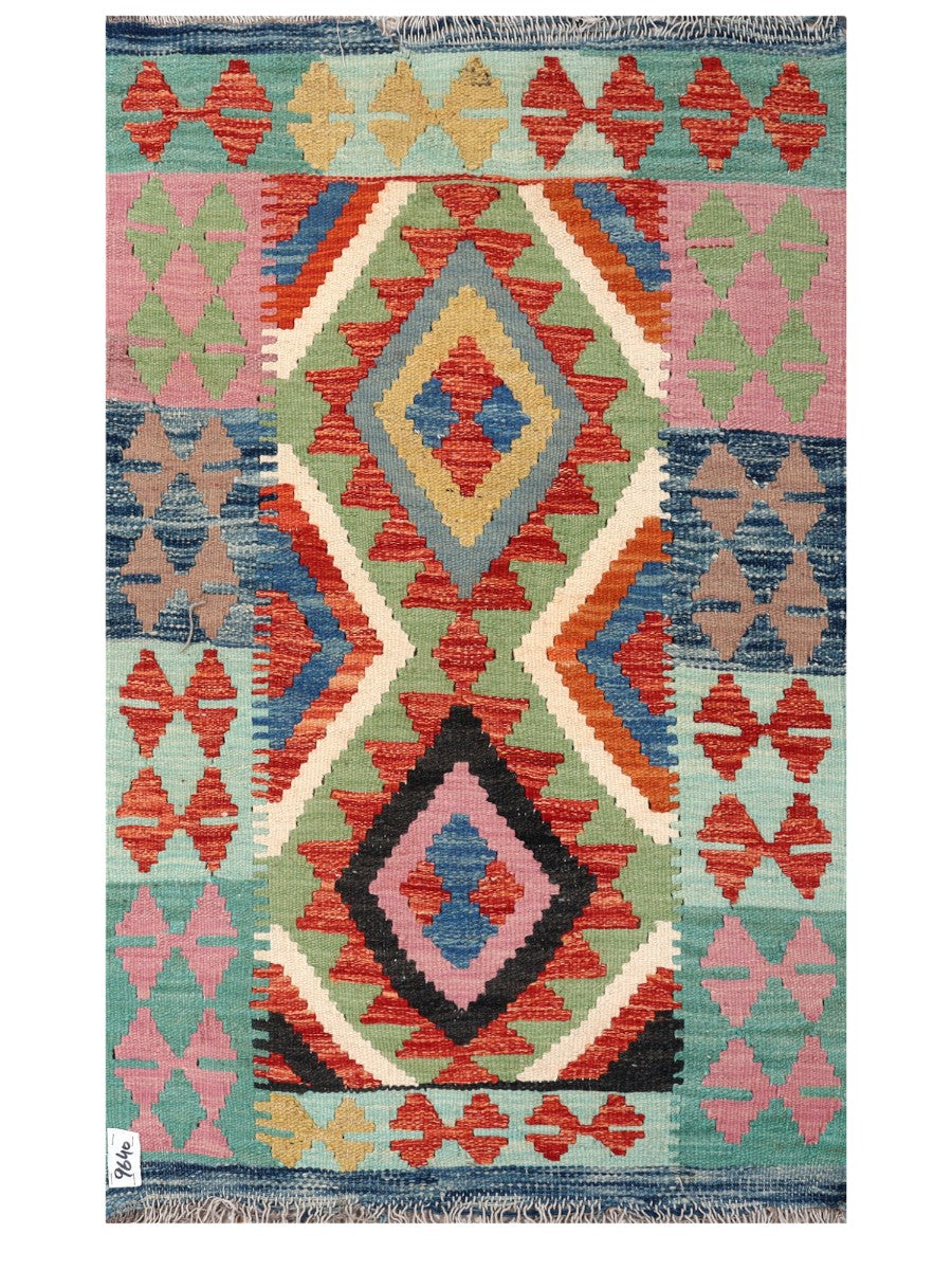 Maimana Afghanistan Kilim Rug - 127 x 78 cm - Handmade