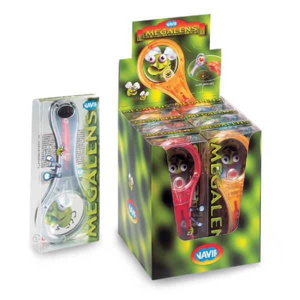 Navir Children's Mega Lens Magnifying Glass with Tweezers for Ages 6+
