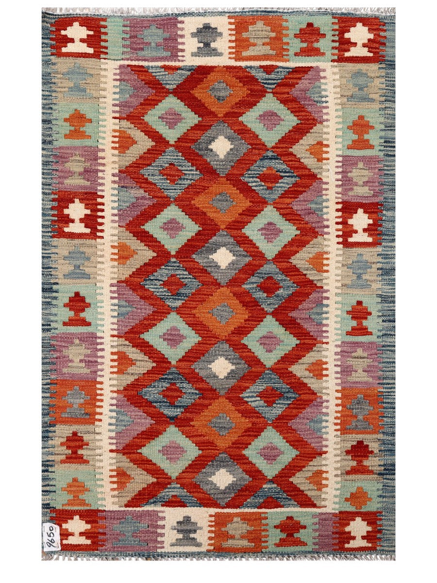 Maimana Afghanistan Kilim Rug - 125 x 80 cm - Handmade