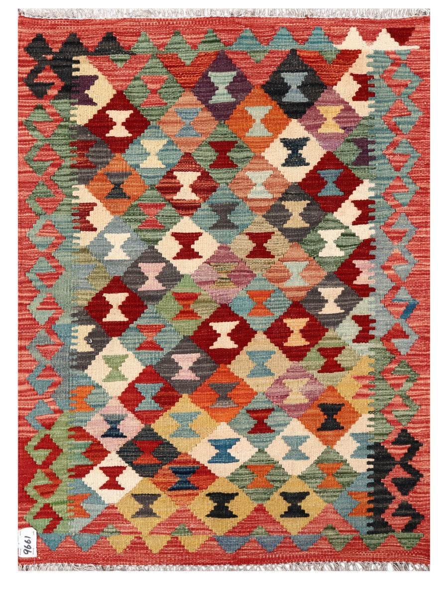 Maimana Afghanistan Kilim Rug - 116 x 85 cm - Handmade