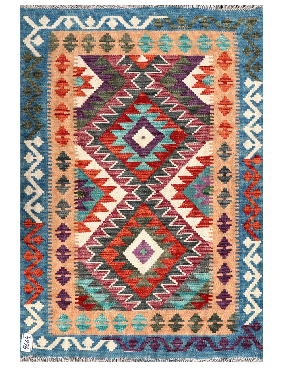 Maimana Afghanistan Kilim Rug - 125 x 85 cm - Handmade