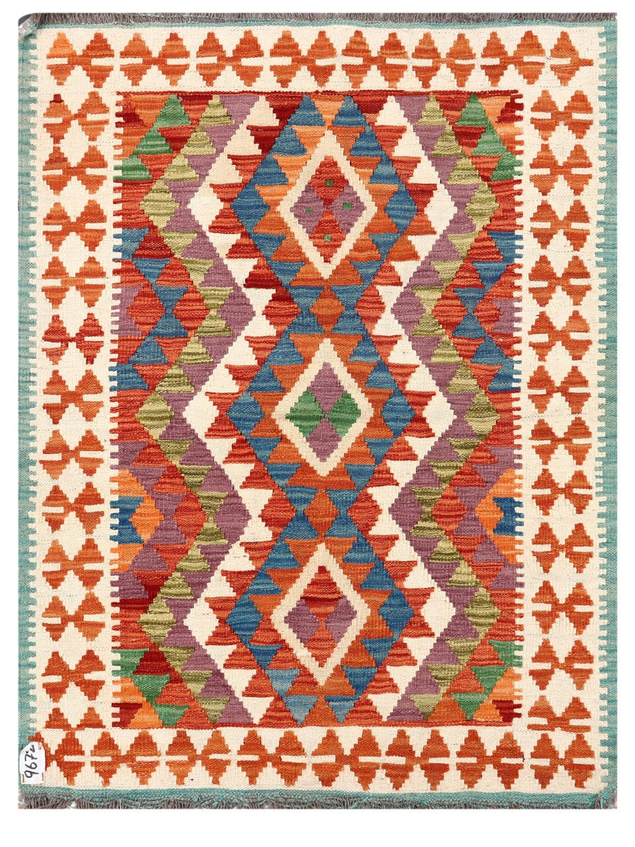 Maimana Afghanistan Kilim Rug - 117 x 88 cm - Handmade