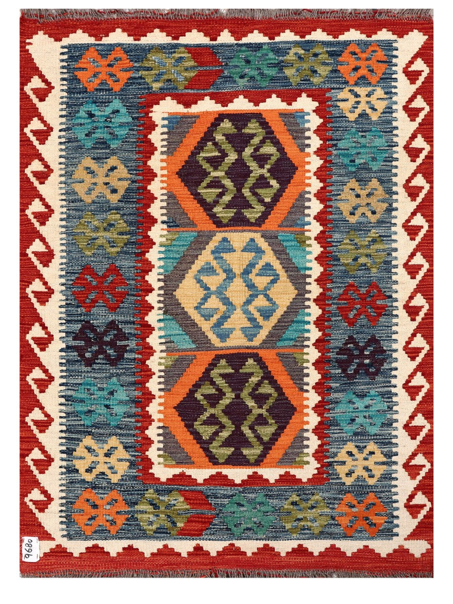 Maimana Afghanistan Kilim Rug - 132 x 96 cm - Handmade
