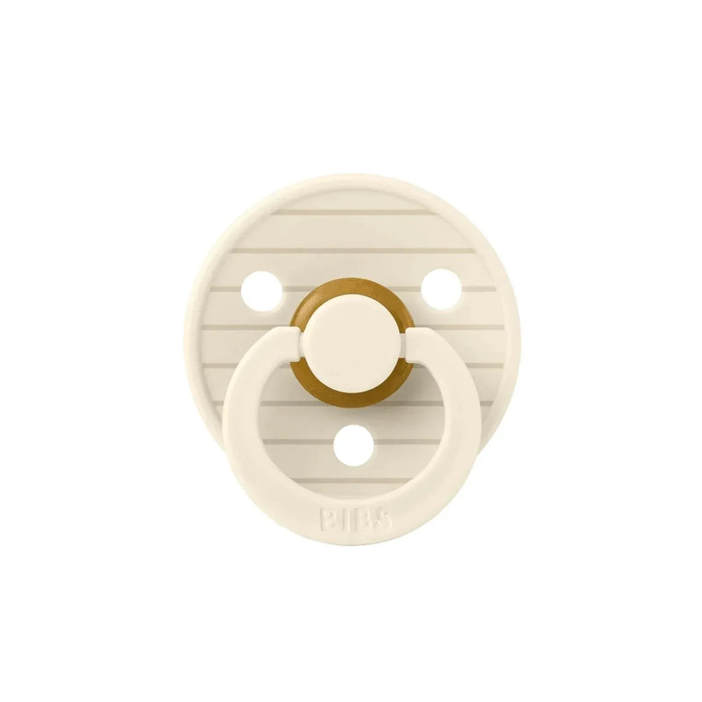 BIBS Pin Latex Soothers 6+ months Pack of 2 - Ivory & Vanilla - Bobobiy