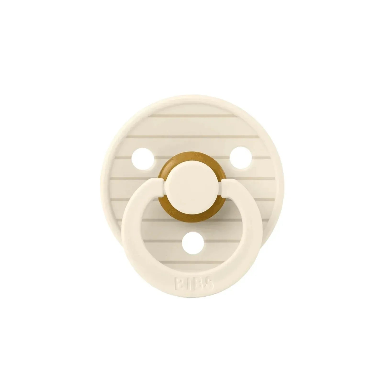 BIBS Pin Latex Soothers 6+ months Pack of 2 - Ivory & Vanilla - Bobobiy